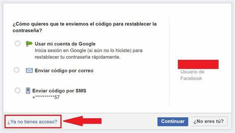 recuperar cuenta facebook