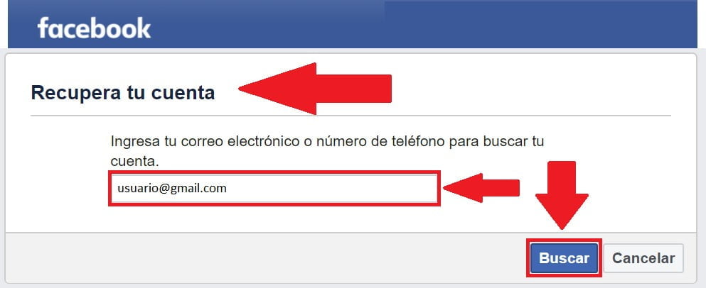 recuperar cuenta de facebook