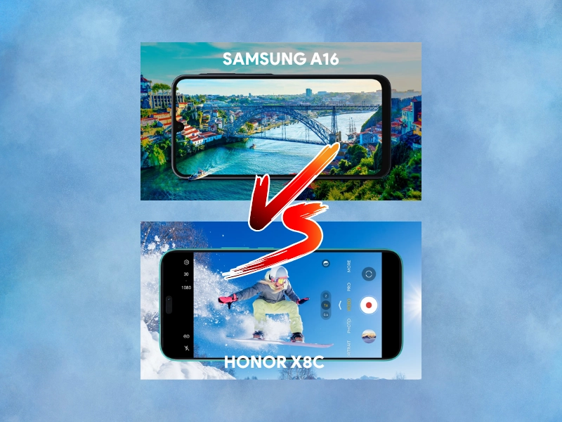 Samsung A16 vs Honor X8c