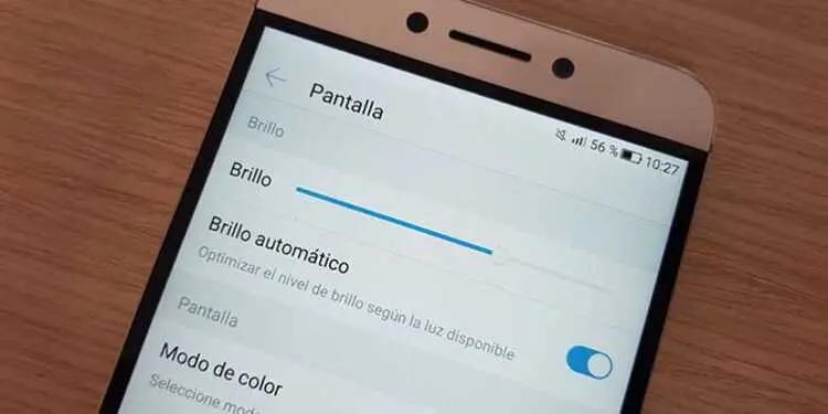Pantalla de celular