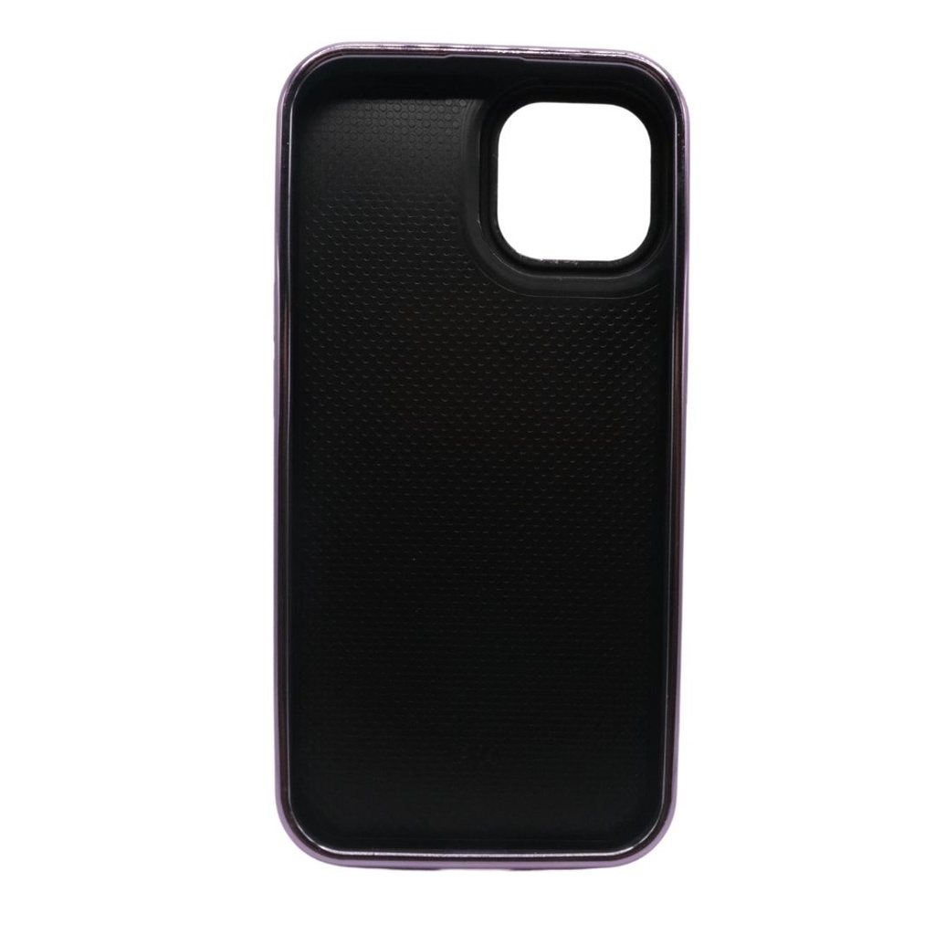 FDA IPH 14-PRO PIEL-METAL LILA