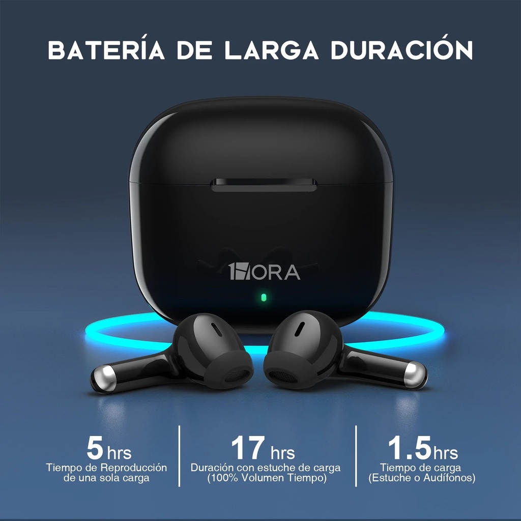 AUDIFONOS INAL 1HORA AUT203 NEGRO