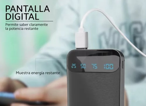 POWER BANK OUO 10,000 MAH NEGRA