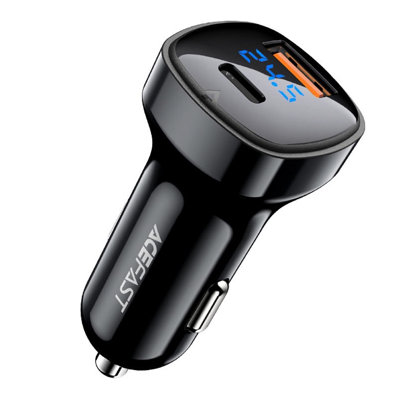 CARGADOR DE AUTO ACEFAST 66W USB-C USB-A