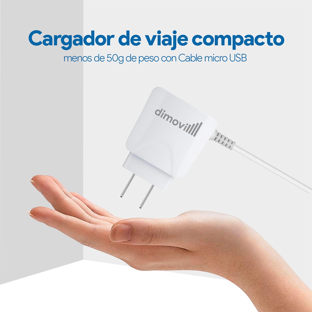 CARGADOR DIMOVIL MICRO USB 2.1A