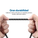 CABLE DIMOVIL MICRO USB 2A 2M CAUCHO