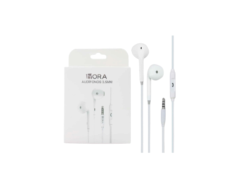 AUDIFONO 1HORA AUT117 3.5MM BLANCO