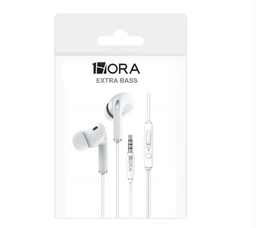 AUDIFONO 1HORA AUT123 3.5MM BLANCO