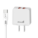CARGADOR+CABLE DIMOVIL A114C TIPO-C 3.0A