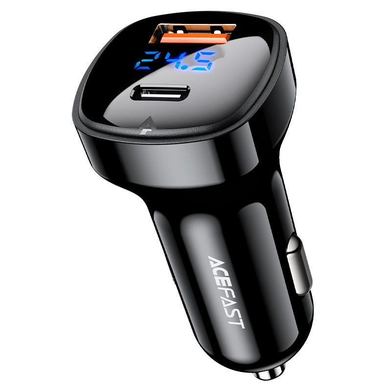 CARGADOR DE AUTO ACEFAST 66W USB-C USB-A