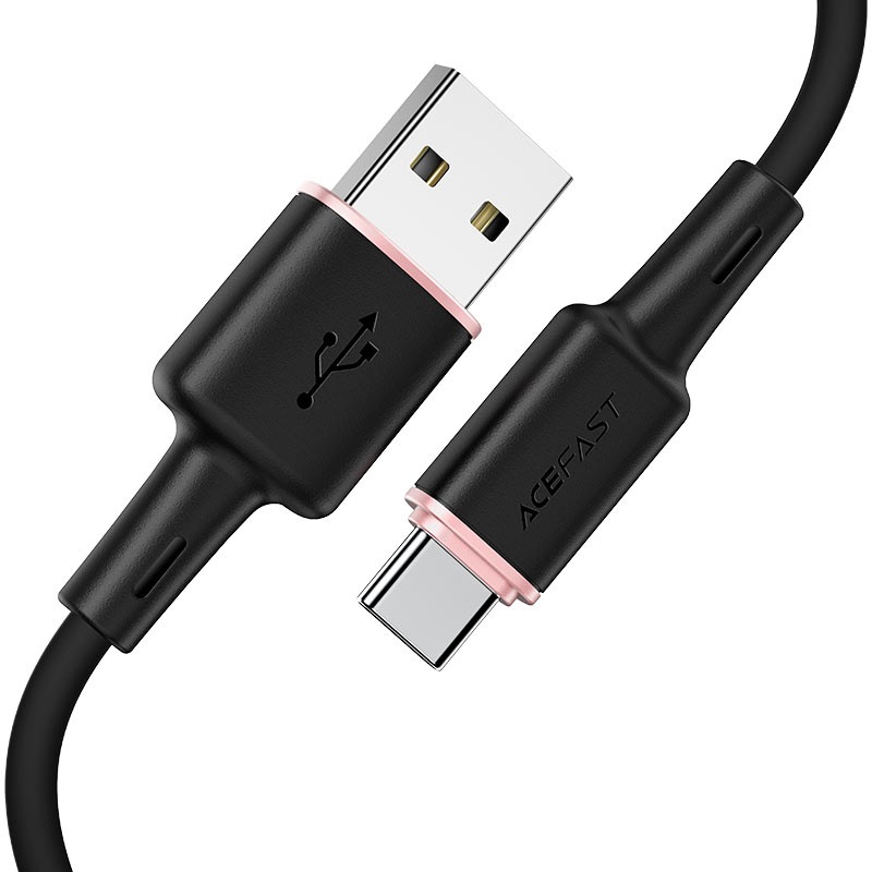 CABLE ACEFAST USB A TIPO-C NEGRO