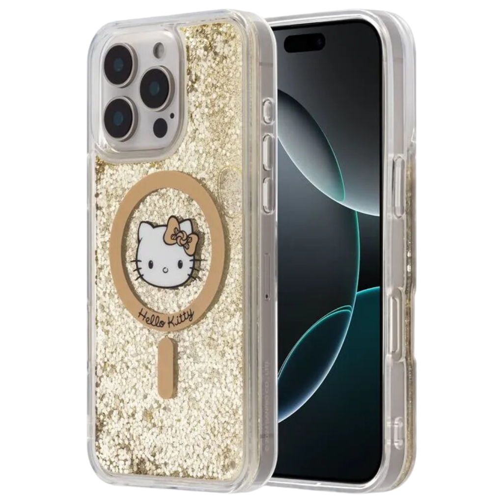 FDA IPH 16-PRO-MAX HELLO-KITTY MAGSAFE ORO