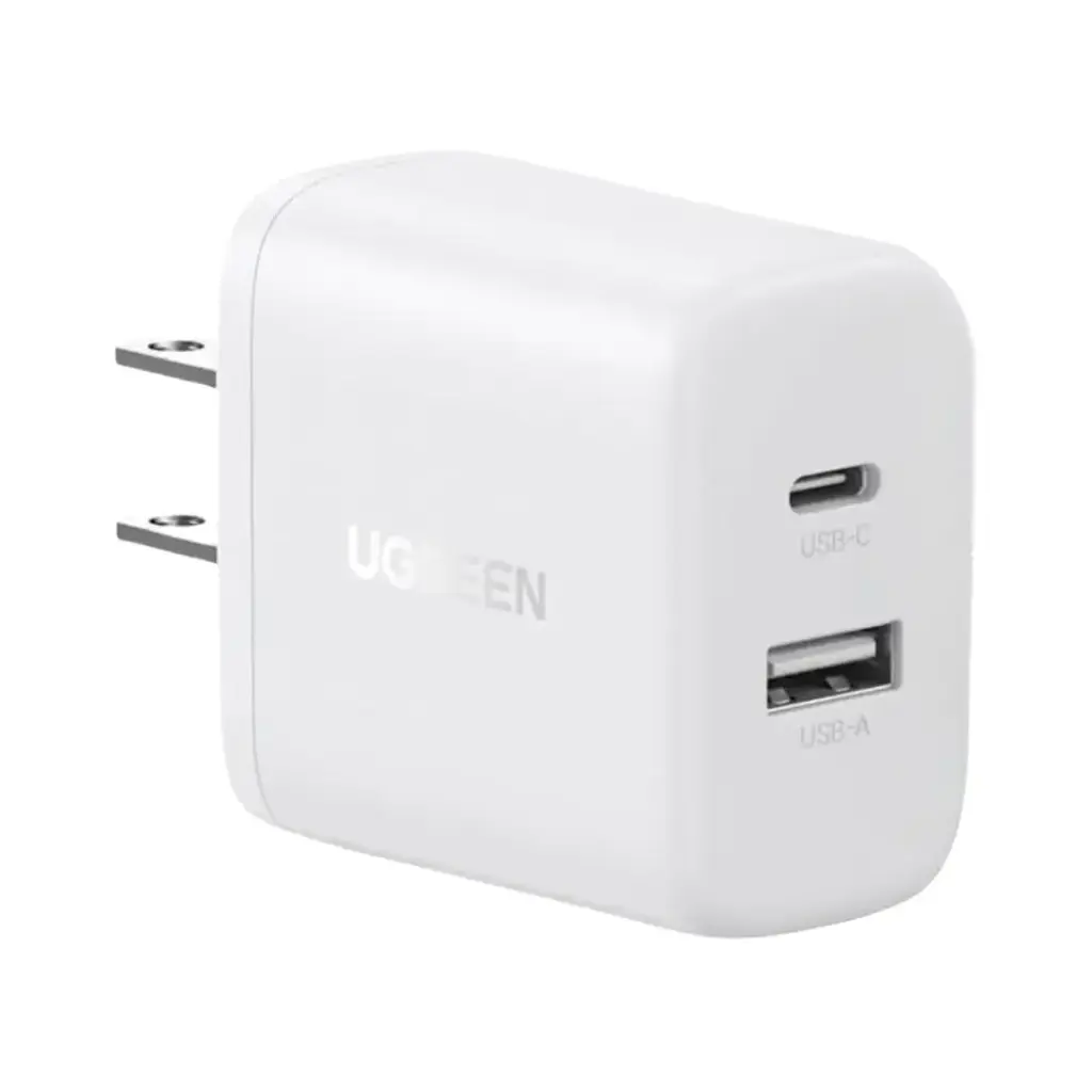 CARGADOR UGREEN USB-C+USB-A 20W 