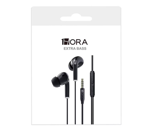 [AUT123] AUDIFONO 1HORA AUT123 3.5MM NEGRO