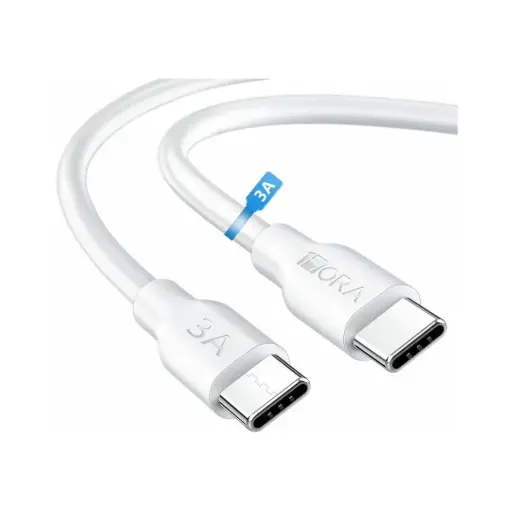 [CAB252B] CABLE TIPO C A TIPO C 3A 1M 1HORA BLANCO