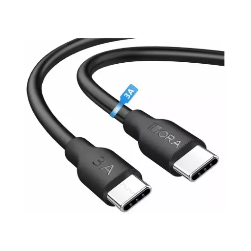 [CAB252N] CABLE TIPO C A TIPO C 3A 1M 1HORA NEGRO