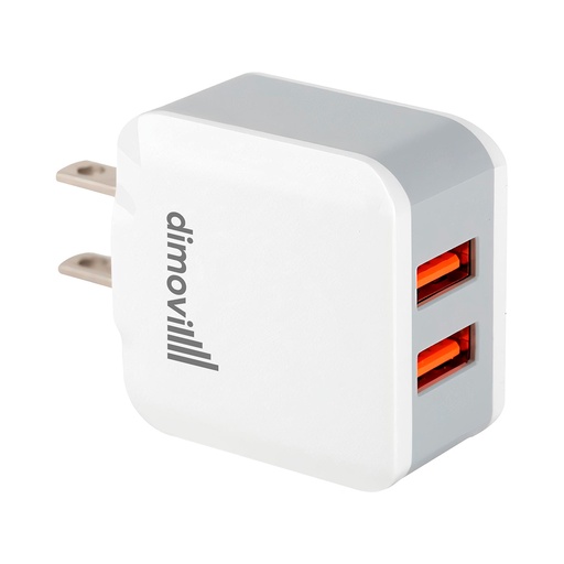 CARGADOR DIMOVIL A114 2PUERTOS-USB 3.0A