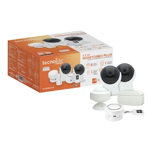 [KITSSEGTCW] KIT TECNOLITE 2CAMARA SIRENA SENS/PV SENS MOV CTR