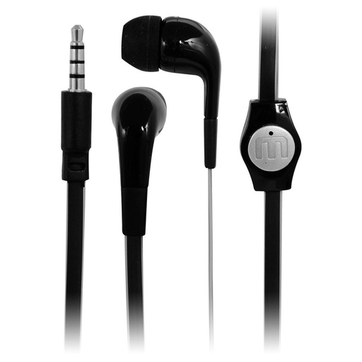 AUDIFONO MOBO FLAT 3.MM NEGRO