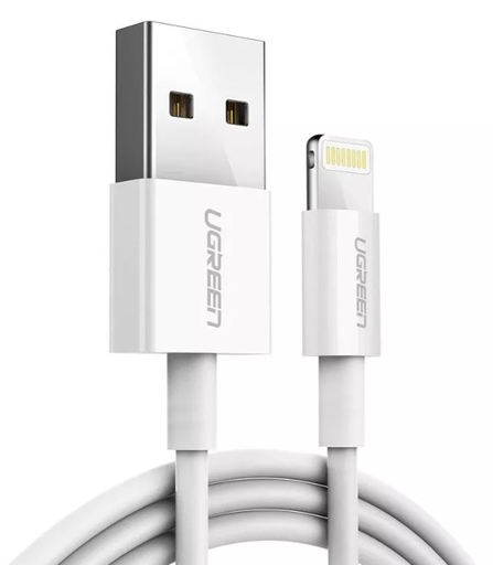 [20728] CABLE UGREEN TIPO-USB A TIPO-LIGHTNING 1M